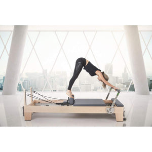 Elina Pilates Elite Wood Reformer Machine with Tower - Fitness Recovery Lab