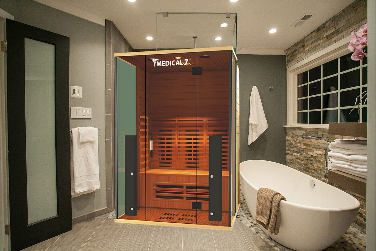 Medical Breakthrough Saunas - Medical 7 Ultra Full Spectrum 3 Person Indoor Infrared Sauna - Fitness Recovery Lab