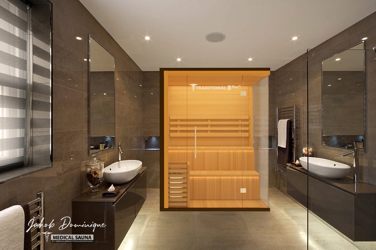 Medical Breakthrough Saunas - Traditional 8 Plus™ 4-5 Person Indoor Steam Sauna - Fitness Recovery Lab