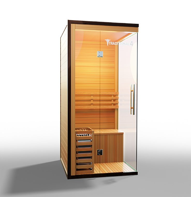 Medical Breakthrough Saunas Traditional 4™ 1 Person Indoor Steam Sauna - Fitness Recovery Lab