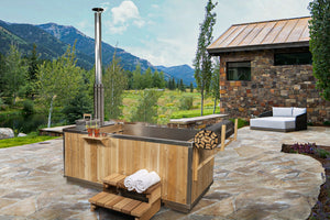 Dundalk The Starlight Wood Burning Outdoor Hot Tub | CT372W