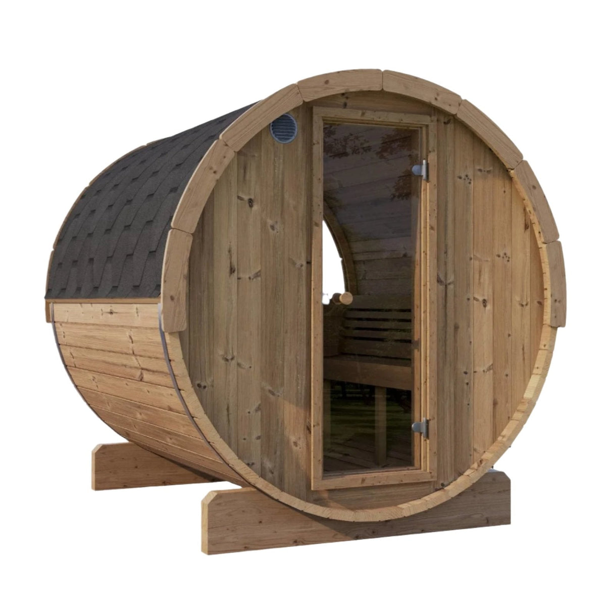 SaunaLife 2-4 Person 5&#39; Long Barrel Sauna  | Ergo Model E6