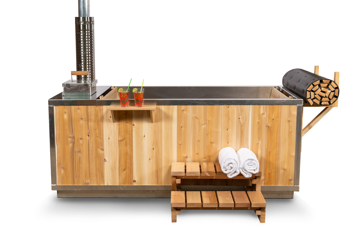 Dundalk The Starlight Wood Burning Outdoor Hot Tub | CT372W - Fitness Recovery Lab