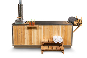 Dundalk The Starlight Wood Burning Outdoor Hot Tub | CT372W