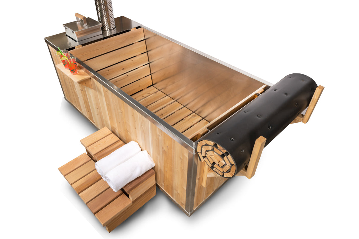 Dundalk The Starlight Wood Burning Outdoor Hot Tub | CT372W - Fitness Recovery Lab