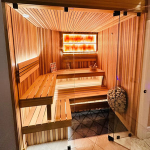 HUUM Drop Electric Sauna Heater Package with UKU Controls & Stones