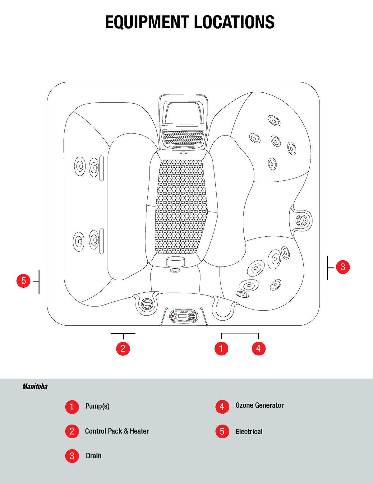 Canadian Spa Manitoba 2-4 Person Luxury Hot Tub - Fitness Recovery Lab