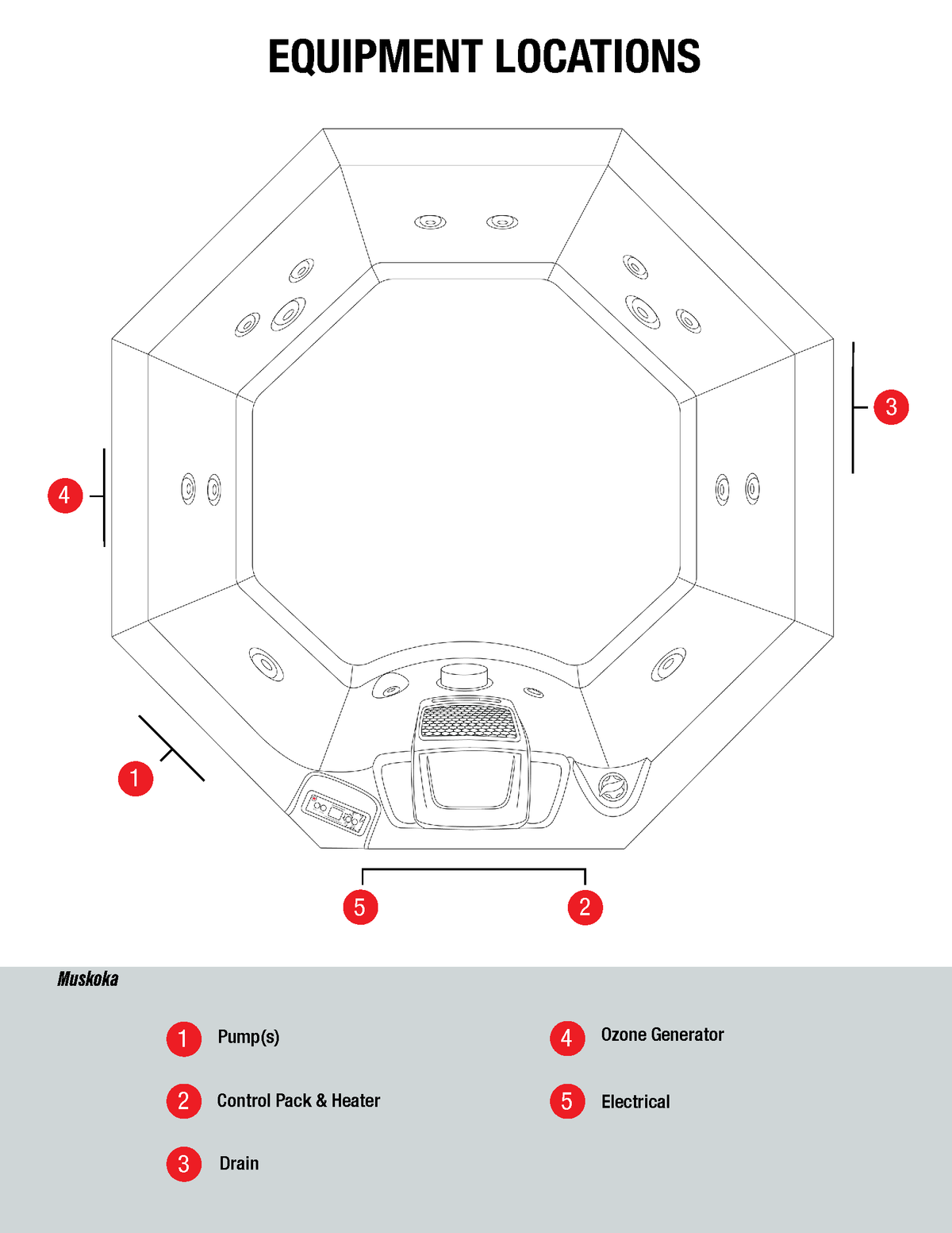 Canadian Spa Muskoka 2-5 Person Luxury Hot Tub - Fitness Recovery Lab