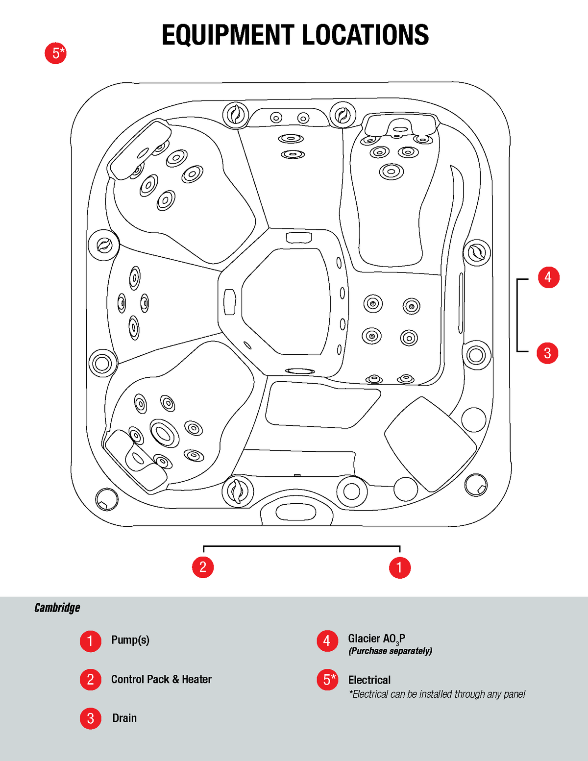 Canadian Spa Cambridge 2-6 Person Luxury Hot Tub - Fitness Recovery Lab