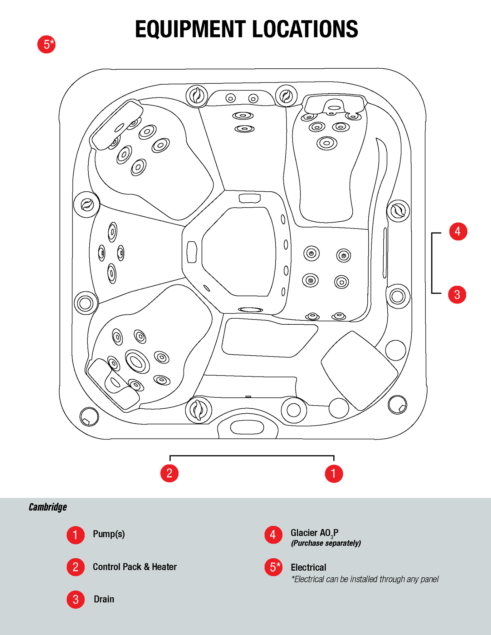 Canadian Spa Cambridge 2-6 Person Luxury Hot Tub - Fitness Recovery Lab
