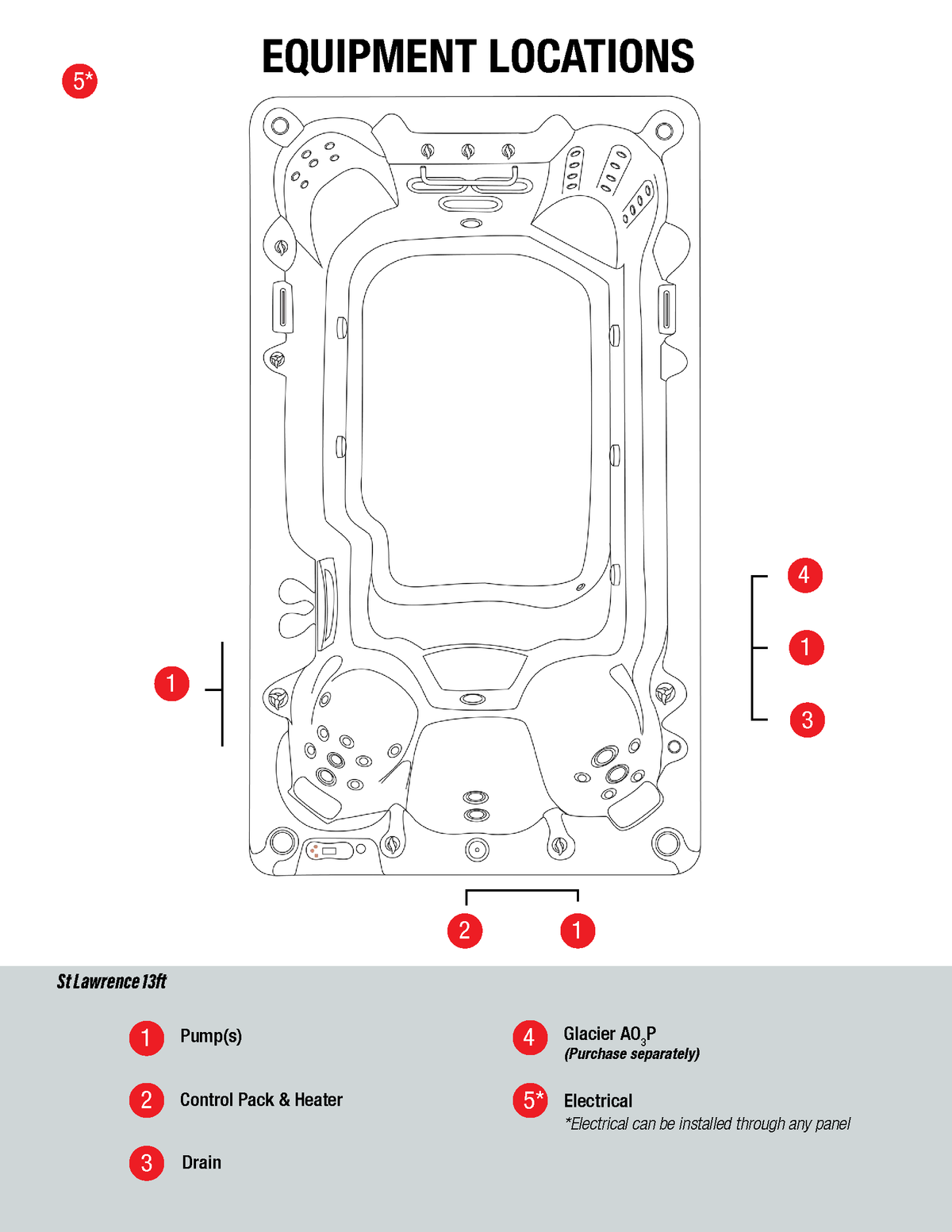 Canadian Spa St. Lawrence 13ft 12-Person Luxury Swim Spa - Fitness Recovery Lab