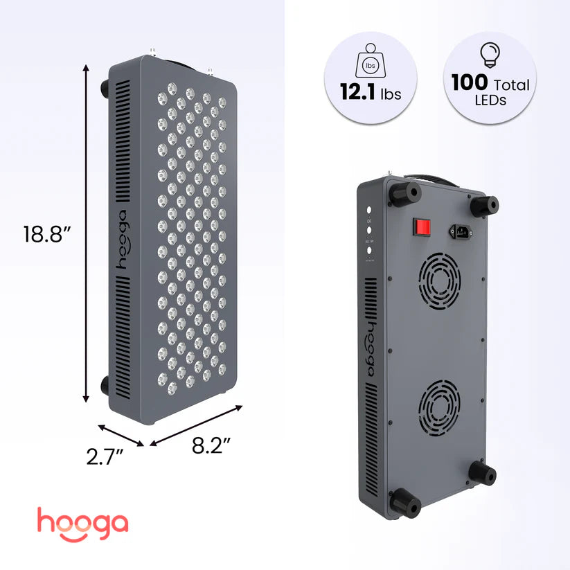 Hooga HG500 - Red Light Therapy Panel For Home, Office and Gym