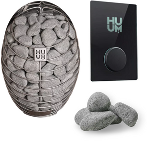 HUUM Drop Electric Sauna Heater Package with UKU Controls & Stones