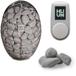 HUUM Drop Electric Sauna Heater Package with UKU Controls & Stones