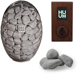 HUUM Drop Electric Sauna Heater Package with UKU Controls & Stones