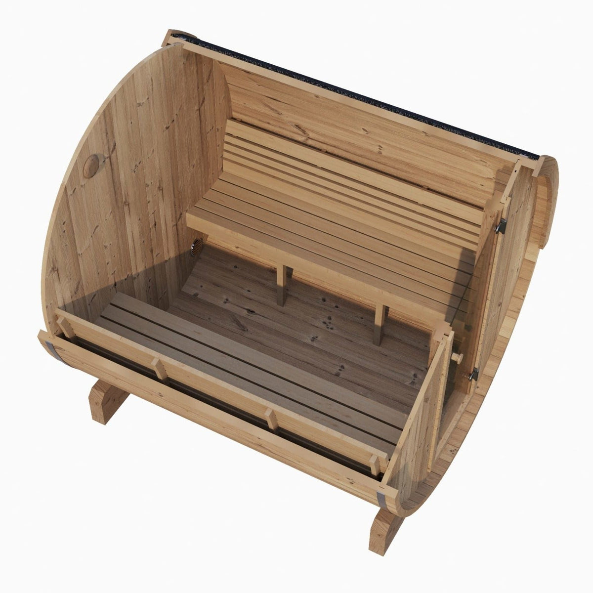 SaunaLife 2-4 Person 5&#39; Long Barrel Sauna  | Ergo Model E6