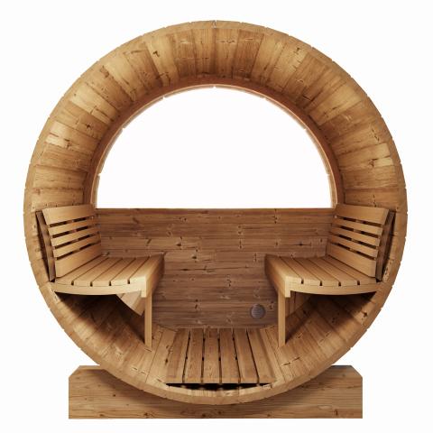 SaunaLife 4 Person 6&#39; Long Barrel Sauna | Ergo Model E7