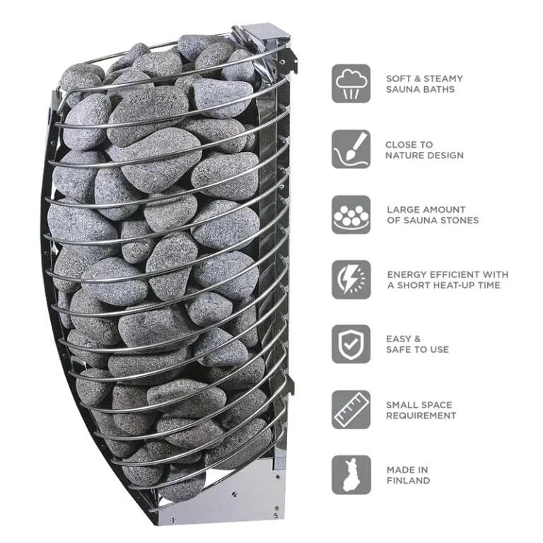 Harvia Spirit Premium Electric Heater Package w/ WiFi and Digital Controller and Stones