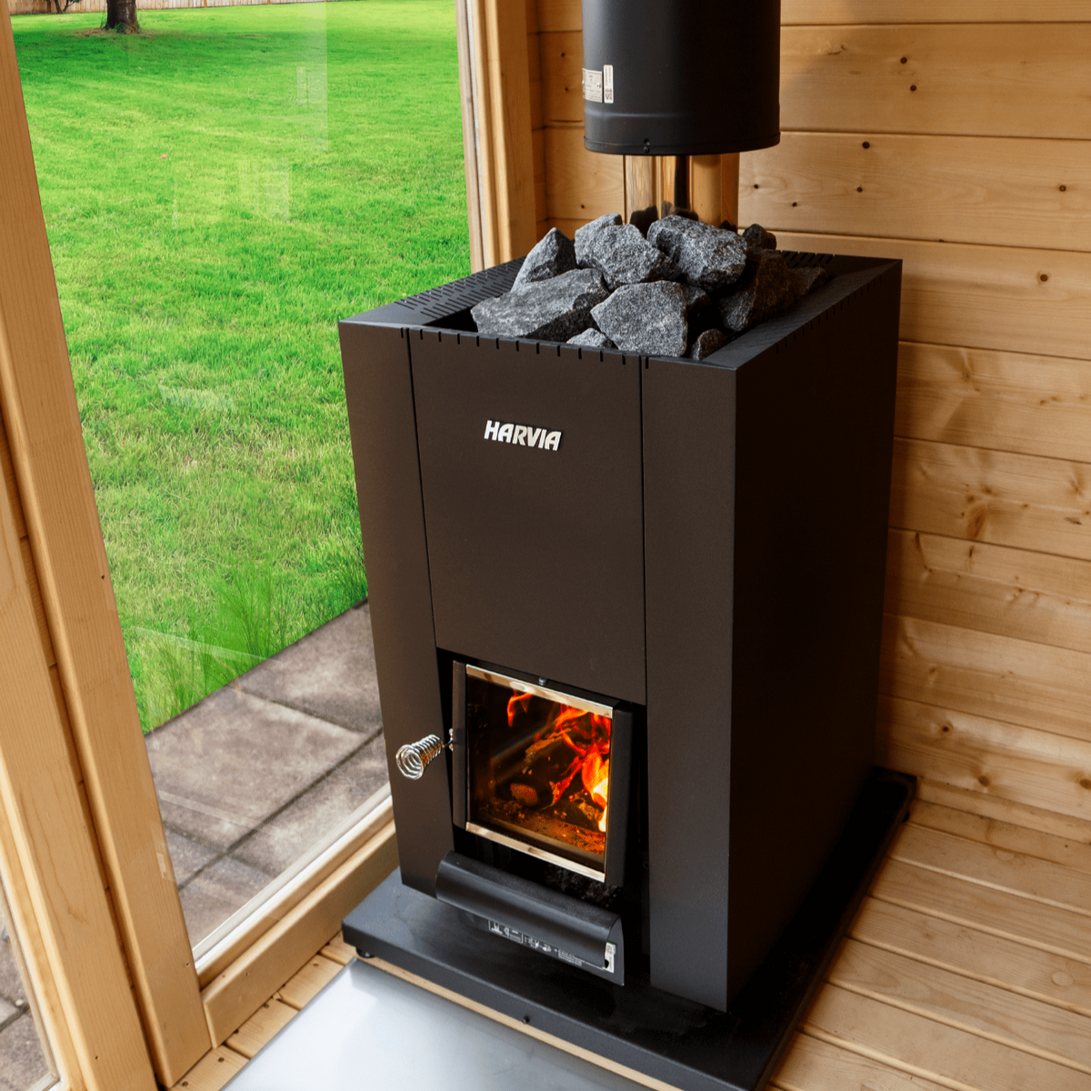 Harvia Linear 16 Wood Burning 17.9kW Sauna Stove - view 3