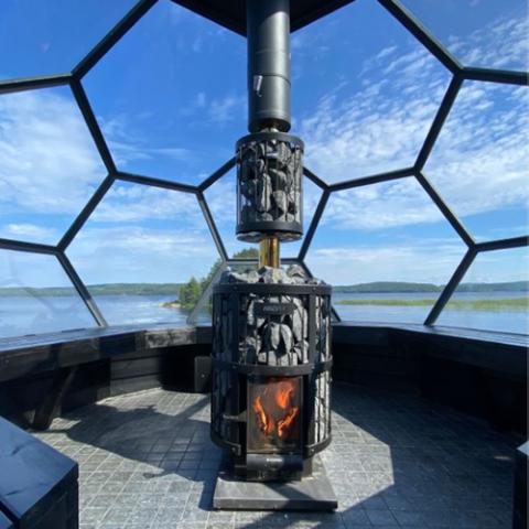 Harvia Legend 240 Duo 21kW Wood Burning Sauna Stove/Fireplace Combo | WK240LDLUX - Fitness Recovery Lab