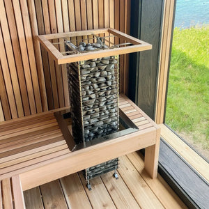 Huum Cliff Sauna Heater with Wifi inside sauna - Fitness Recovery Lab
