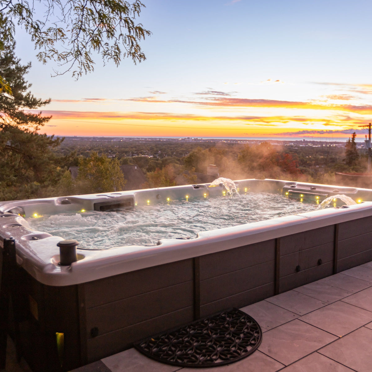 Canadian Spa St. Lawrence 13ft 12-Person Luxury Swim Spa - Fitness Recovery Lab