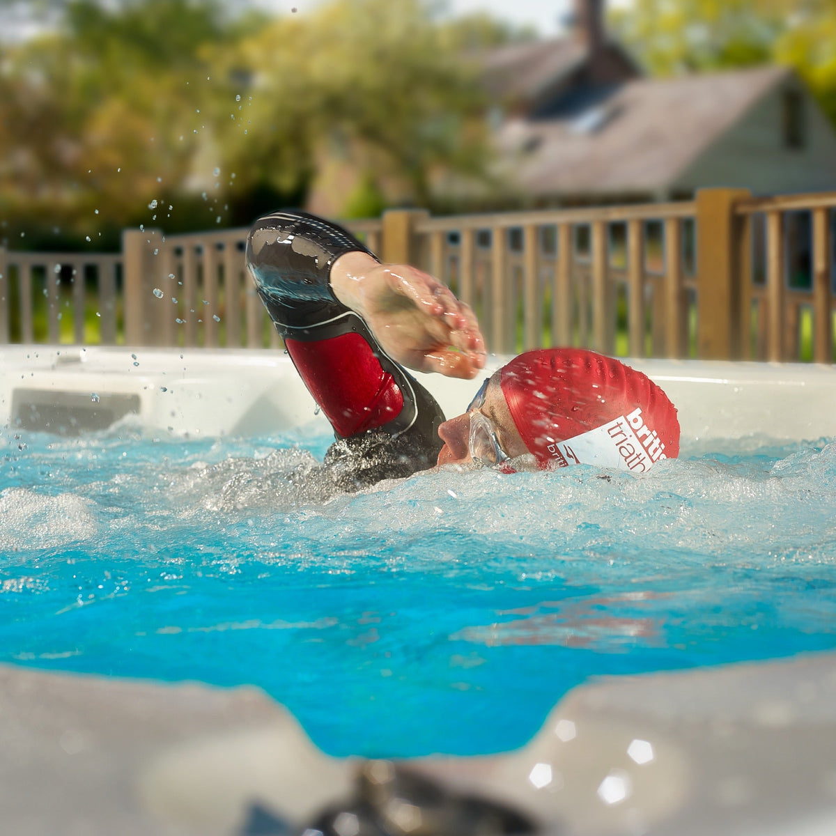 Canadian Spa St. Lawrence 16ft 15-Person Luxury Swim Spa - Fitness Recovery Lab