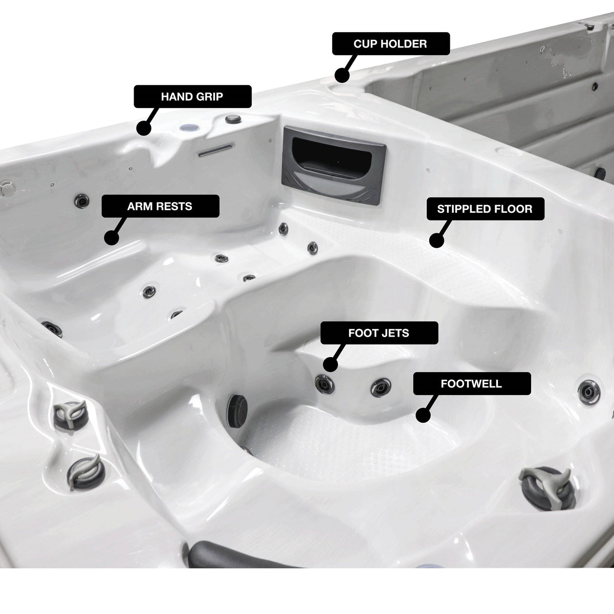 Canadian Spa St. Lawrence 20ft 17-Person Luxury Swim Spa - Fitness Recovery Lab