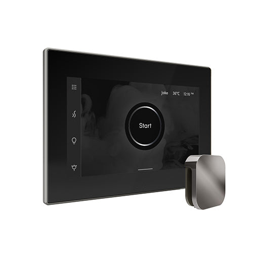 Mr. Steam iSteamX Steam Shower Control and Aroma Glass SteamHead