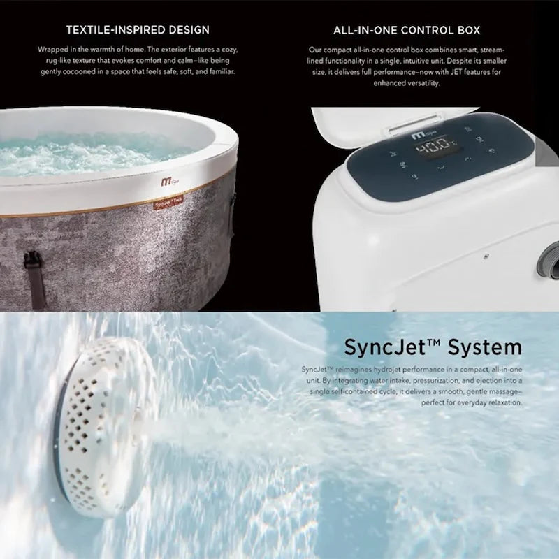 MSpa Cocoon 2-6 Person Luxury Hot Tub Spa | 120V Plug &amp; Play