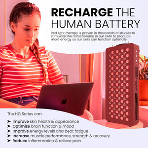 Hooga HG500 - Red Light Therapy Panel For Home, Office and Gym