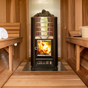 Harvia M3 Wood Burning Sauna Stove / Heater with Chimney Kit - 16.5kW