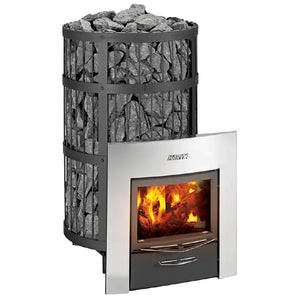 Harvia Legend 240 Duo 21kW Wood Burning Sauna Stove/Fireplace Combo | WK240LDLUX