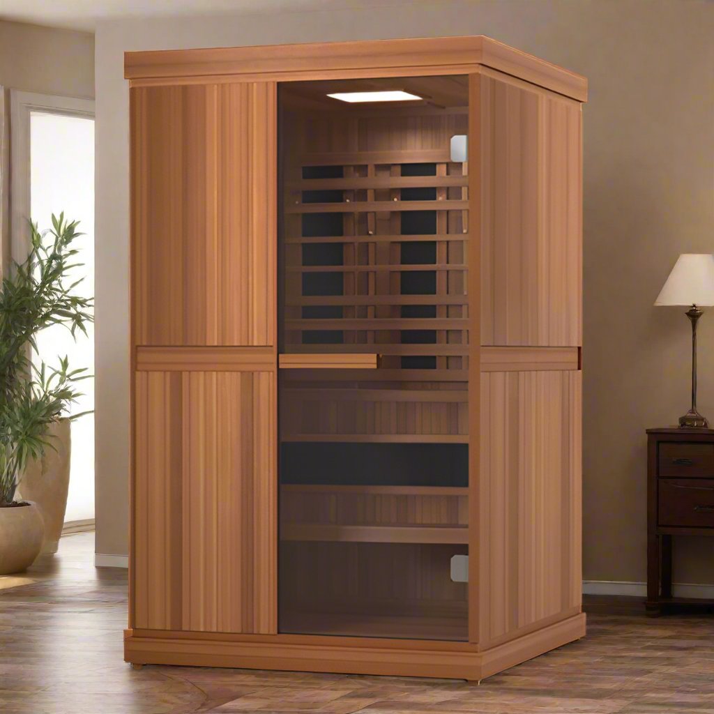 Finnmark Trinity 2-Person Hybrid Infrared &amp; Traditional Steam Sauna &amp; Red Light Therapy | FD-4