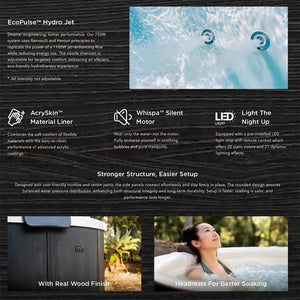 MSpa Denver 2-6 Person Luxury Hot Tub Spa | 120V Plug & Play