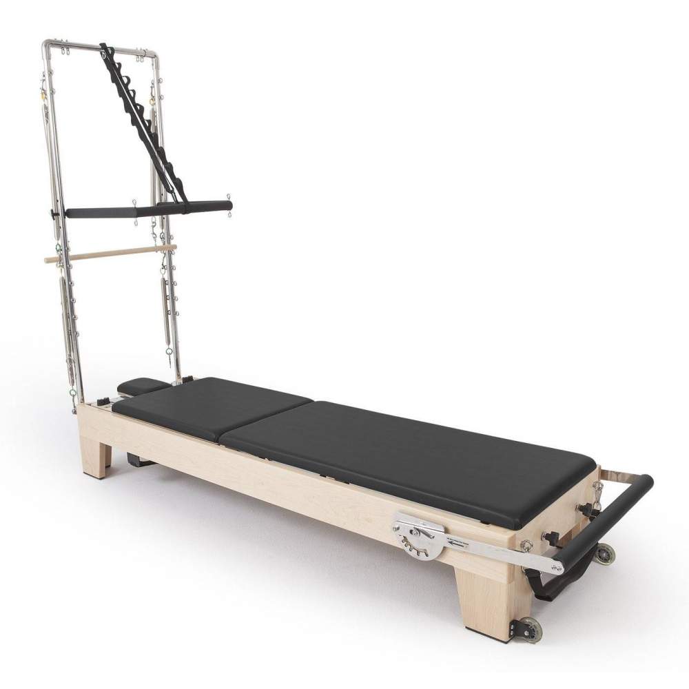 Elina Pilates Elite Wood Reformer Machine with Tower - Fitness Recovery Lab