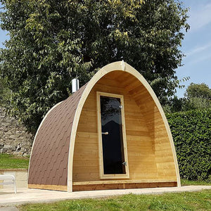 SaunaLife 4-Person Traditional Outdoor Pod Sauna | Model G3