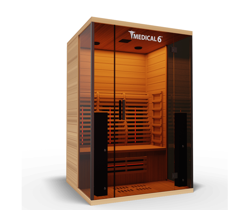 Medical Breakthrough Saunas - Medical 6 Ultra Full Spectrum 2 Person Indoor Infrared Sauna - Fitness Recovery Lab