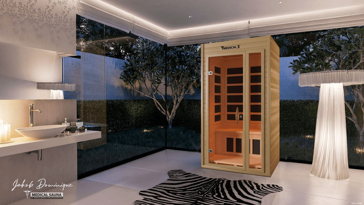 Medical Breakthrough Saunas - Medical 3 Version 2.0 Full Spectrum 1 Person Indoor Infrared Sauna - Fitness Recovery Lab