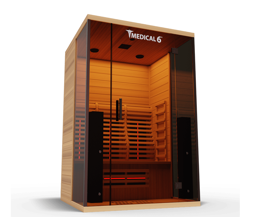 Medical Breakthrough Saunas - Medical 6 Ultra Full Spectrum 2 Person Indoor Infrared Sauna - Fitness Recovery Lab