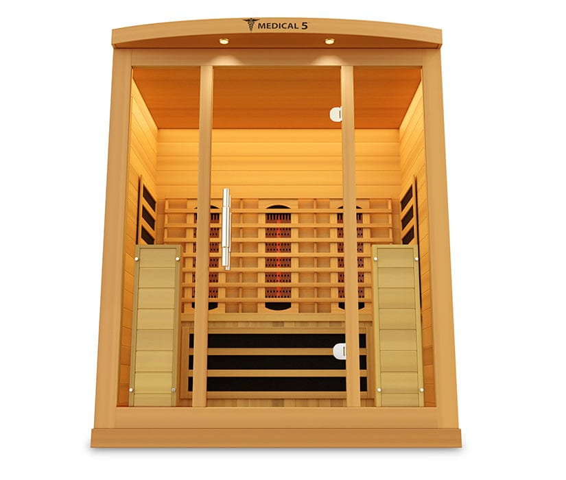 Medical Breakthrough Saunas - Medical 5 Version 2.0 Full Spectrum 3 Person Indoor Infrared Sauna - Fitness Recovery Lab