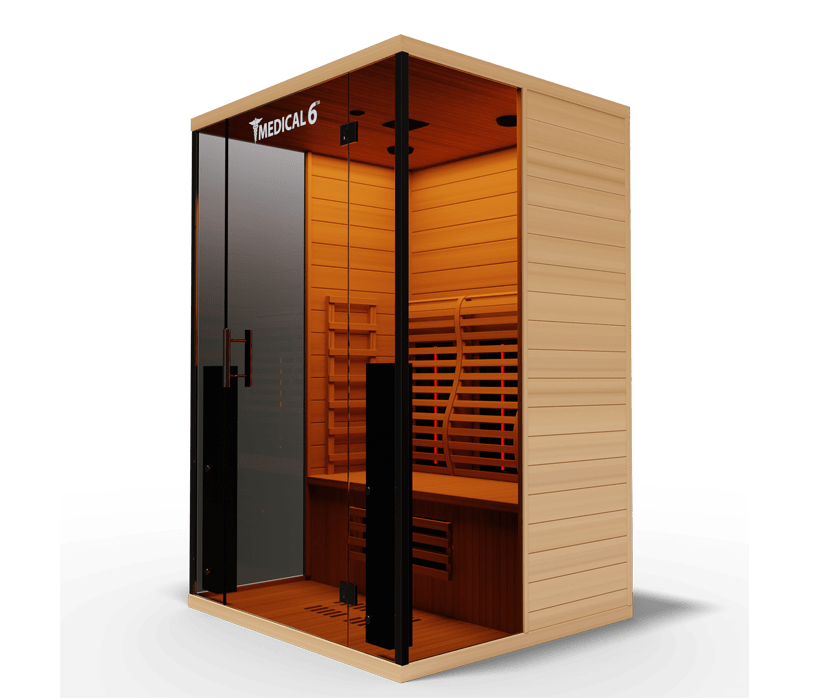 Medical Breakthrough Saunas - Medical 6 Ultra Full Spectrum 2 Person Indoor Infrared Sauna - Fitness Recovery Lab
