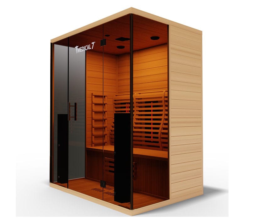 Medical Breakthrough Saunas - Medical 7 Ultra Full Spectrum 3 Person Indoor Infrared Sauna - Fitness Recovery Lab
