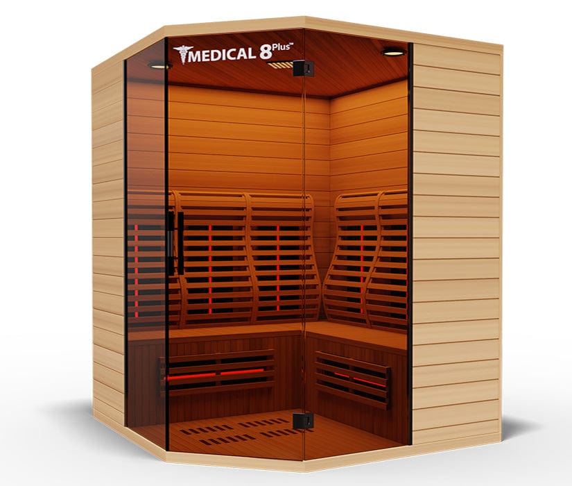 Medical Breakthrough Saunas - Medical 8 Version 2.0 Ultra Full Spectrum 6 Person Indoor Infrared Sauna - Fitness Recovery Lab