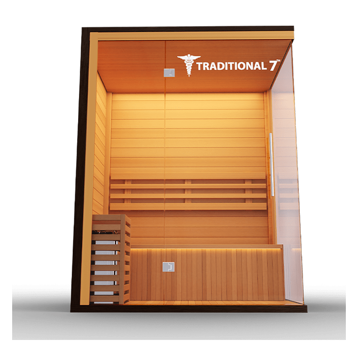 Medical Breakthrough Saunas - Traditional 7™ 4 Person Indoor Steam Sauna - Fitness Recovery Lab