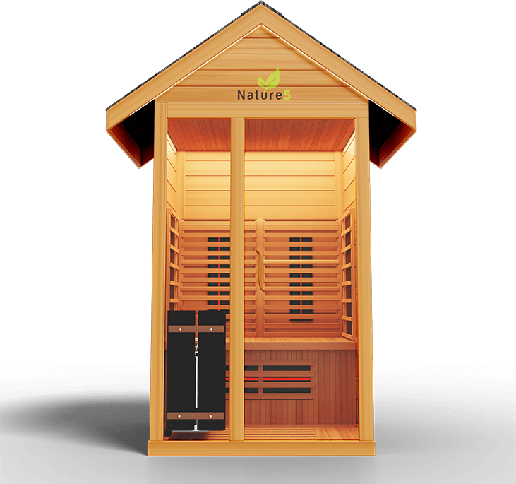 Medical Breakthrough Saunas - Nature 5 - 1 Person Hybrid Steam And Infrared Outdoor Sauna - Fitness Recovery Lab