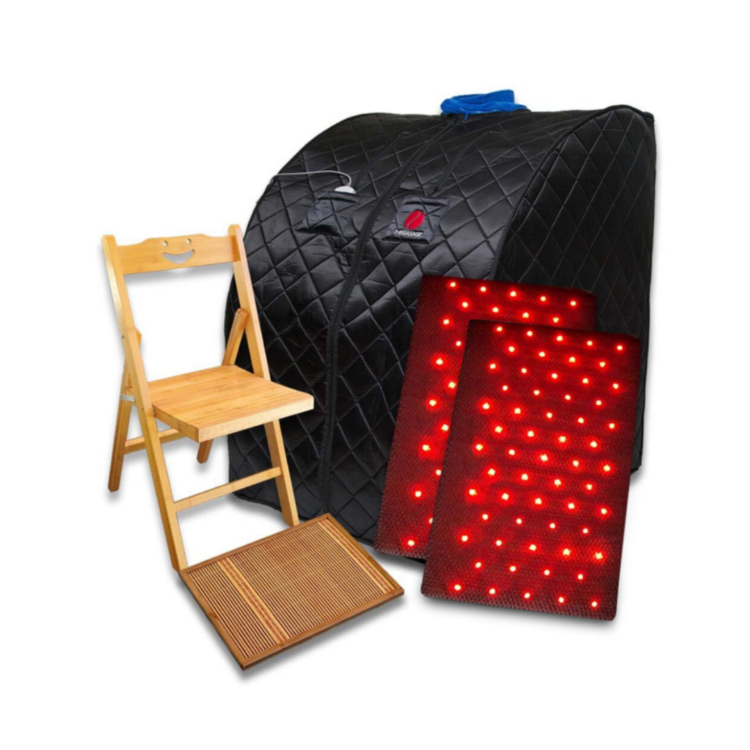 Therasage Portable Infrared Sauna with Red Light (Black) - Thera360 PLUS Personal - Fitness Recovery Lab