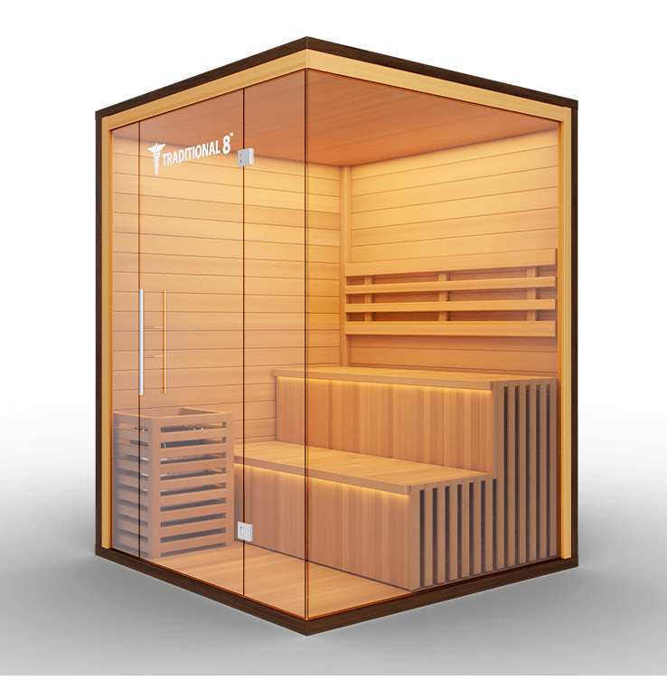 Medical Breakthrough Saunas - Traditional 8 Plus™ 4-5 Person Indoor Steam Sauna - Fitness Recovery Lab