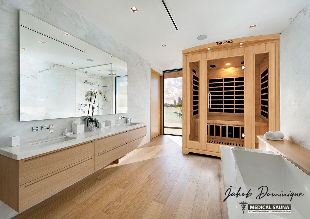 Medical Breakthrough Saunas - Medical 5 Version 2.0 Full Spectrum 3 Person Indoor Infrared Sauna - Fitness Recovery Lab