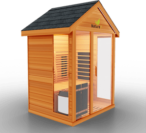 Medical Breakthrough Saunas - Nature 7 - 3 Person Hybrid Steam And Infrared Outdoor Sauna